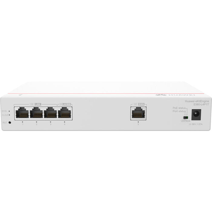 Huawei Gateway S380-L4p1t, 1*Ge Wan, 4*Ge Lan(Poe+, 50w)