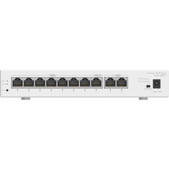 Huawei Gateway S380-S8p2t, 2*Ge Wan, 8*Ge Lan(Poe+, 124w)