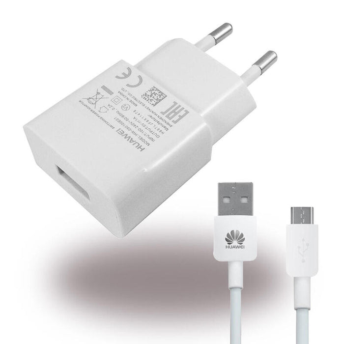 Huawei - Hw-050100e01 - Cargador / Adaptador + Cable Micro Usb 1000ma Bulk Blanco