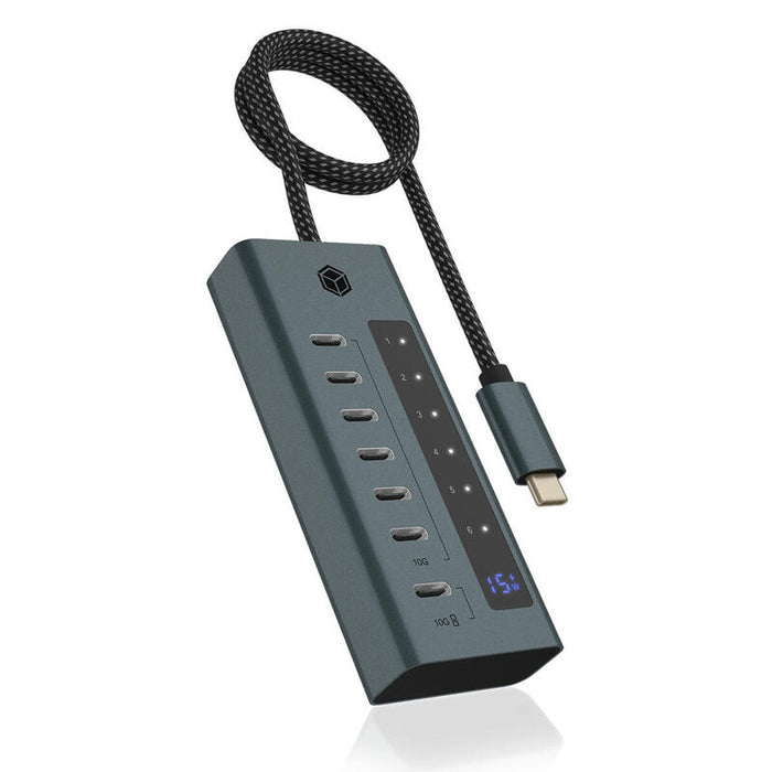 Hub 7-Port Icybox Hub Usb 3.2 Gen 2 Type-C Retail