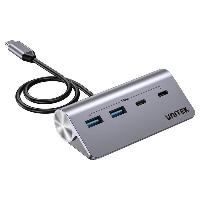 Hub Unitek Usb-C De Aluminio 2x Usba 2x Usb-C 5 Gbps