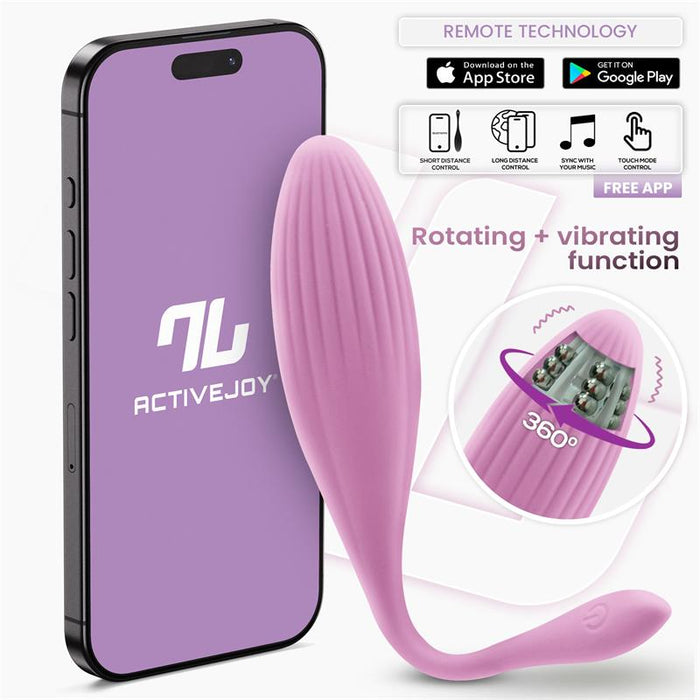 Huevo Vibrador Con Bolas Internas Con Rotación Y App Usb
