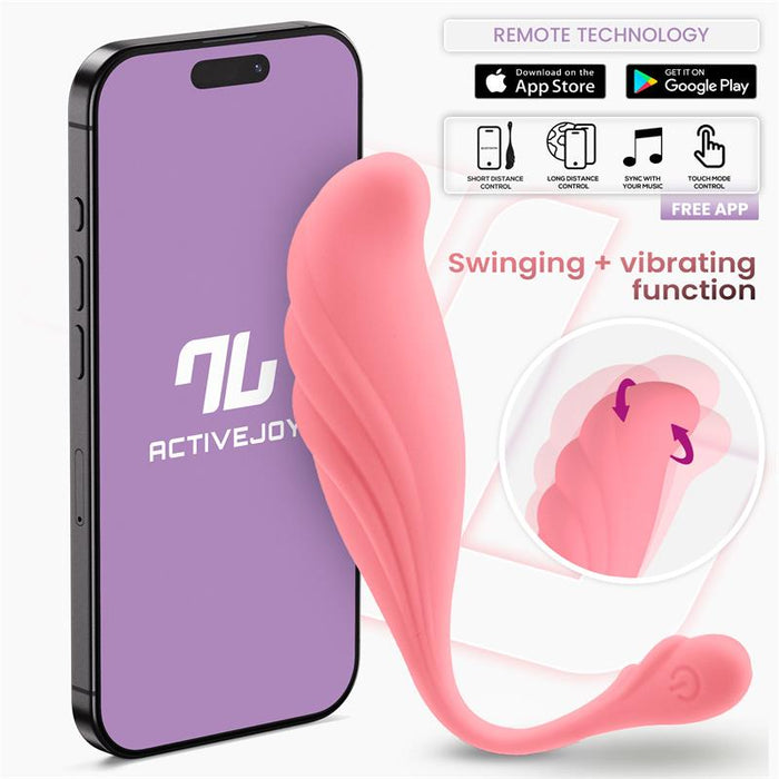 Huevo Vibrador Con Movimiento Waving Con App Usb
