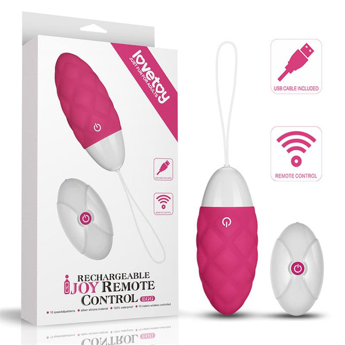 Huevo Vibrador Ijoy Control Remoto Usb Rosa