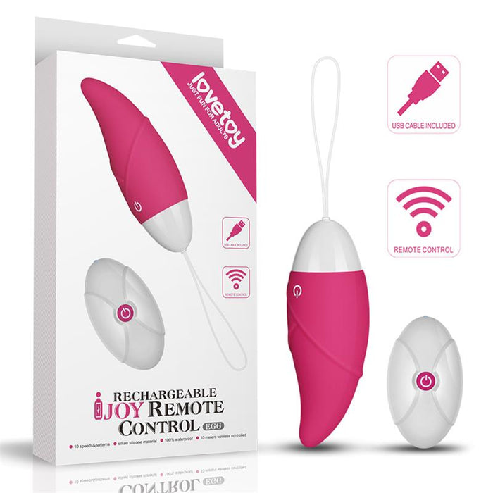 Huevo Vibrador Ijoy Control Remoto Usb Rosa