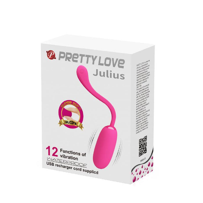 Huevo Vibrador Julius Usb Silicona Rosa