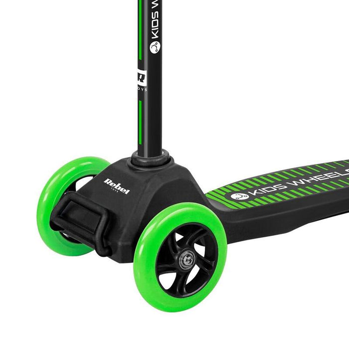 Hulajnoga Trójkolowa Rebel Kids Wheels Green