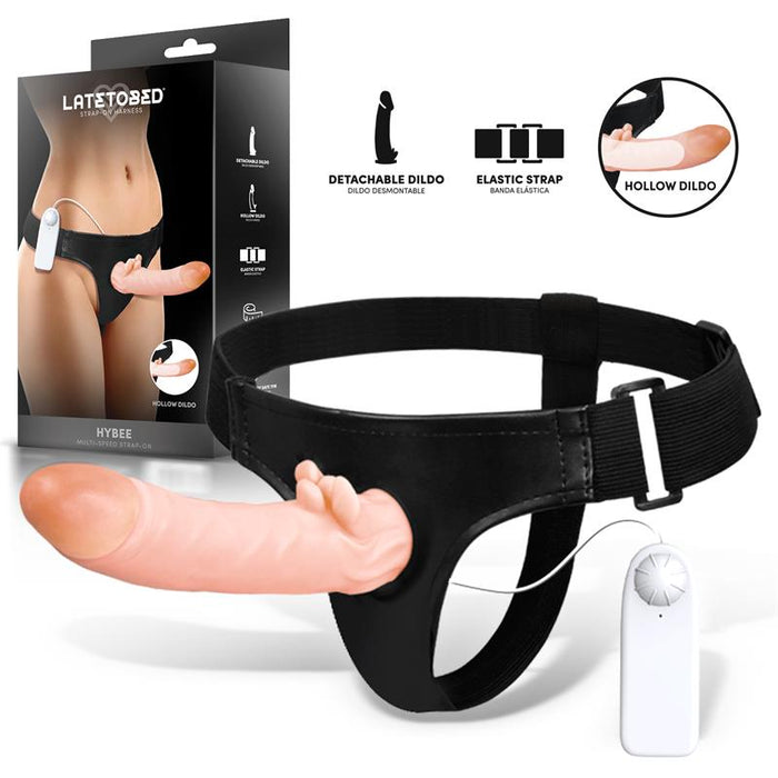 Hybee Arnes  Con Dildo Realista Hueco Y Vibración Con Control Remoto