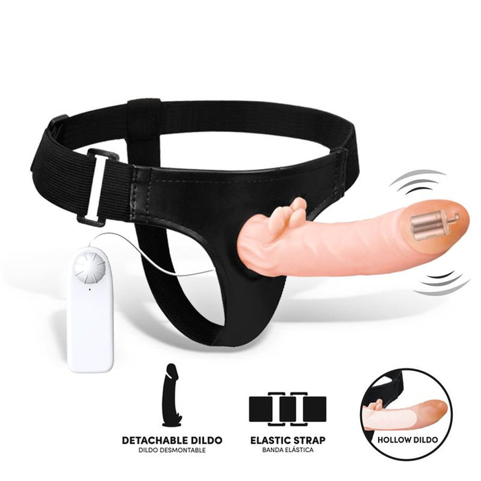 Hybee Arnes  Con Dildo Realista Hueco Y Vibración Con Control Remoto