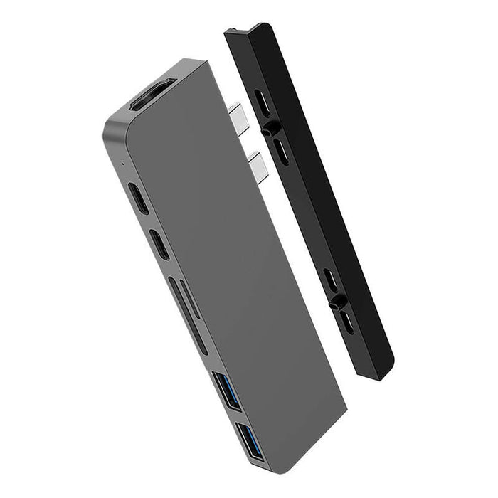 Hyper Base Usb-C 4k, Estación De Acoplamiento Hd28c-Gray