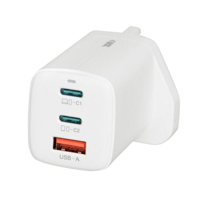 Ibox C-65 Blanco, Cargador Universal Gan 65w Enchufe Del Reino Unido