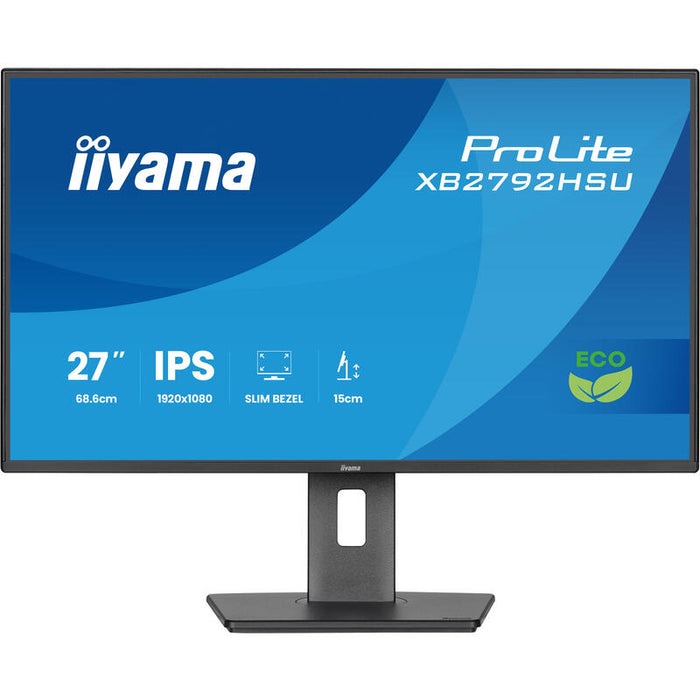 Monitor Iiyama Prolite Xb2792hsu-B1 27" 1920 X 1080 Pixeles Full Hd Led Negro