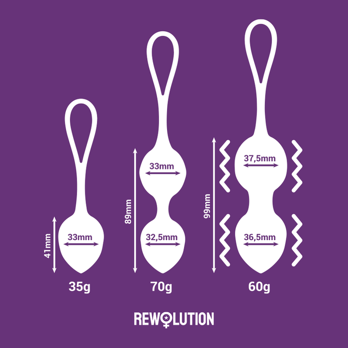 Rewolution - Rewobeads Bolas Vibradoras Control Remoto Con Tecnologia Watchme