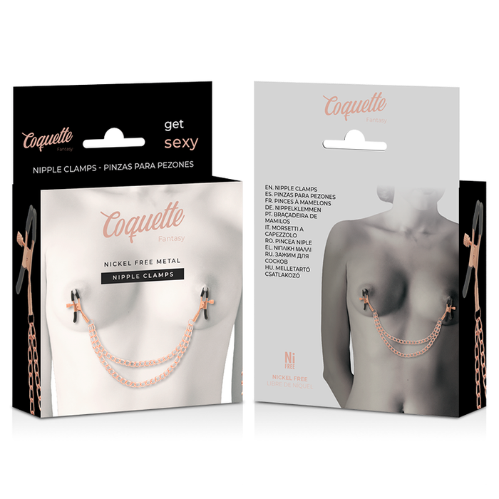 Coquette Chic Desire - Fantasy Pinzas Metalicas Pezones Con Cadena