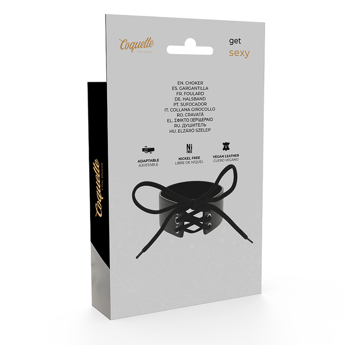 Coquette Chic Desire - Choker Cuero Vegano