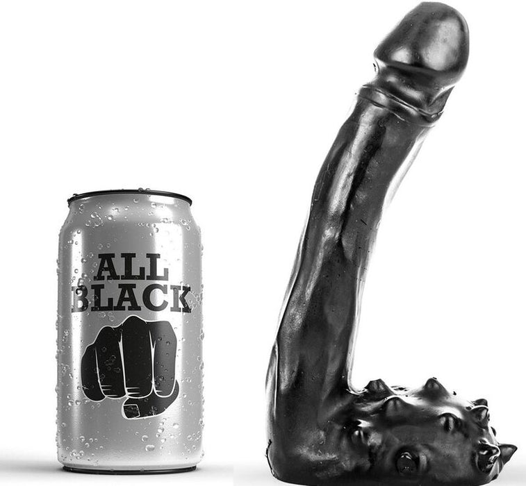 All Black  Dildo Realistico 19 Cm
