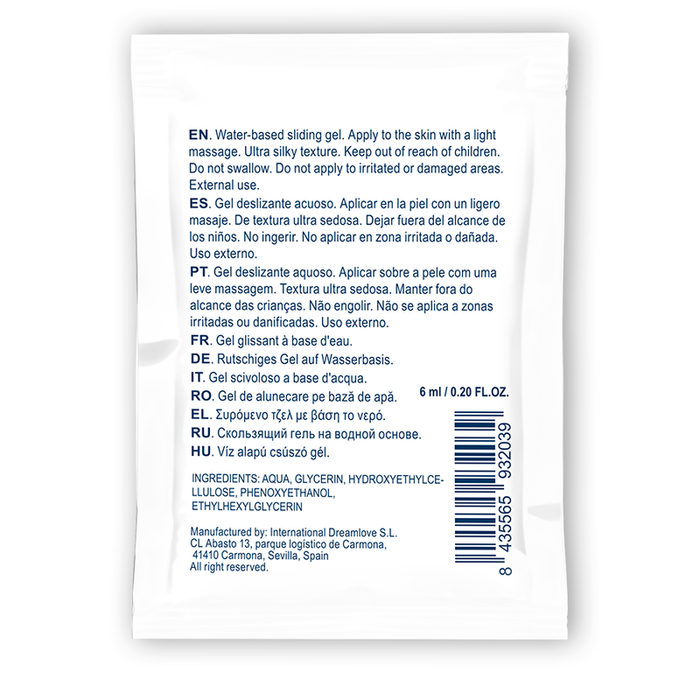 Waterfeel - Gel Deslizante Base Agua Neutro 6 Ml