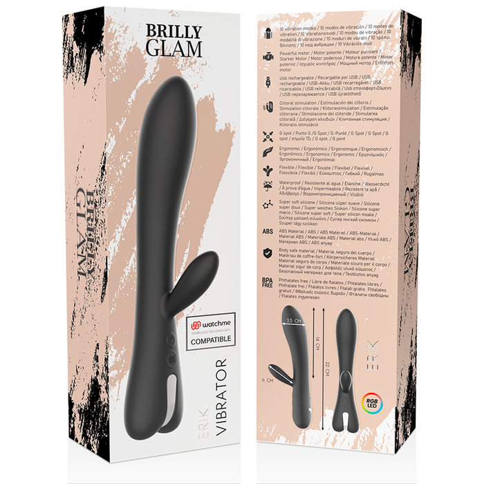 Brilly Glam - Erik Vibrador Compatible Con Watchme Wireless Technology
