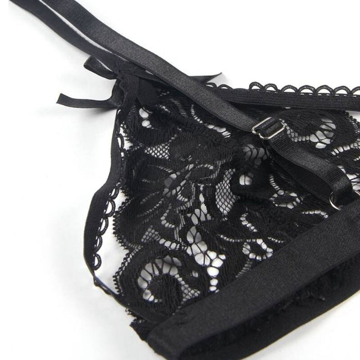 Subblime - Set 3 Piezas Sujetador + Liguero + Tanga S/M