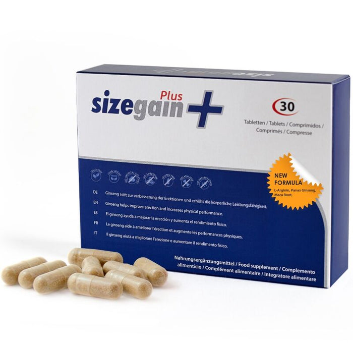 Sizegain Plus Pastillas Para Alargar El Pene + Lube