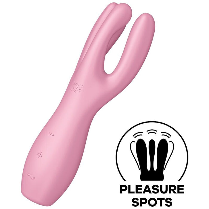 Satisfyer Threesome 3 Lay-On Vibrador - Rosa
