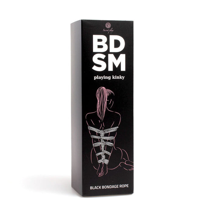 Secretplay - Cuerda Bondage Negra Bdsm Collection