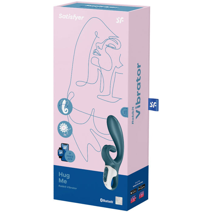 Vibrador Rabbit Satisfyer Hug Me  - Azul