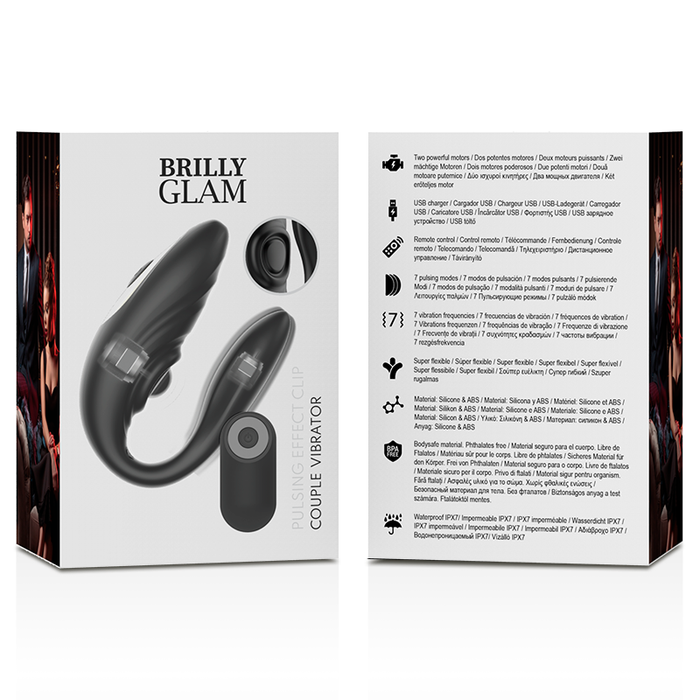 Brilly Glam- Couple Pulsing & Vibrating Control Remoto