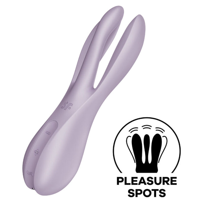 Vibrador Satisfyer Threesome 2  - Violeta