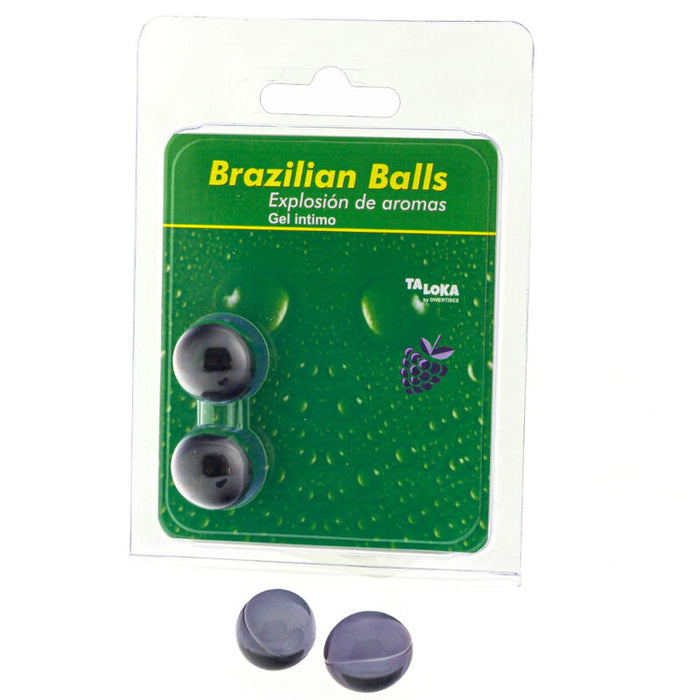 2  Brazilian Balls Explosion De Aromas Gel Intimo - Frutas Del Bosque