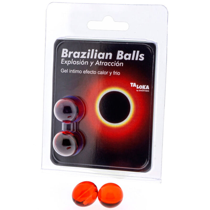 2  Brazilian Balls Explosion De Aromas Gel Excitante Efecto Calor Y Frio