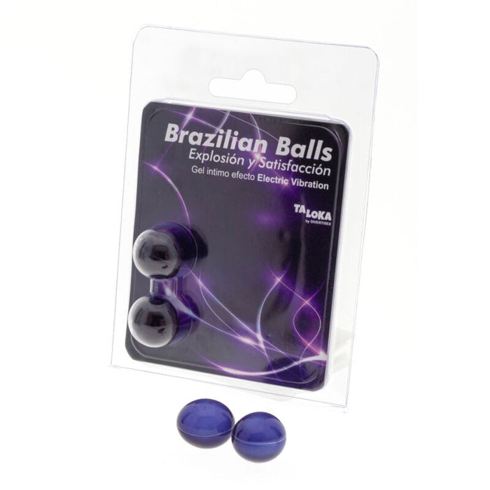 2  Brazilian Balls Explosion De Aromas Gel Excitante Efecto Electric  Vibración