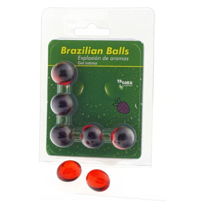 Taloka - Brazilian Balls Gel Íntimo Fresa 5 Bolas