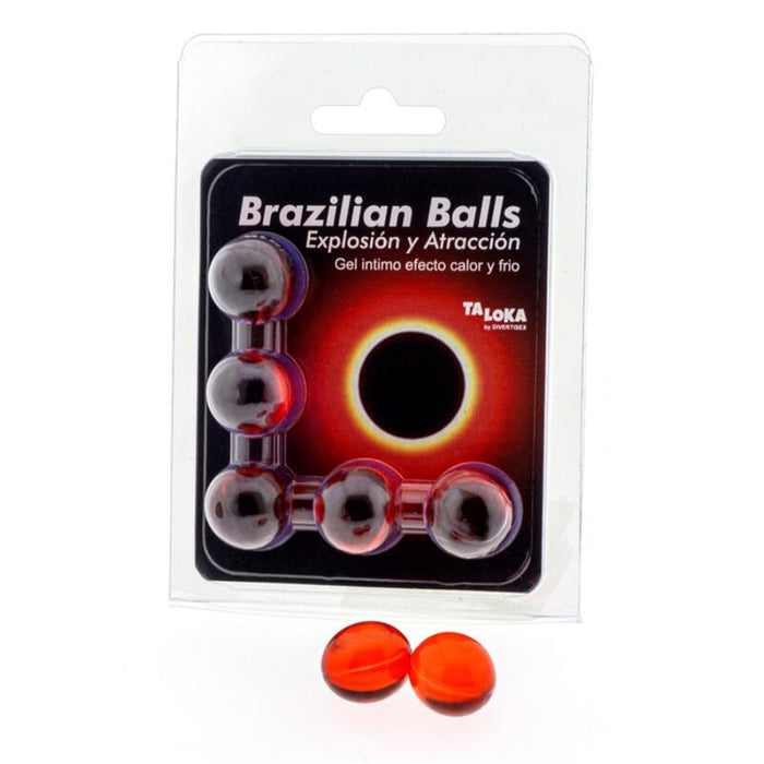 5  Brazilian Balls Explosion De Aromas Gel Excitante Efecto Calor Y Frio.