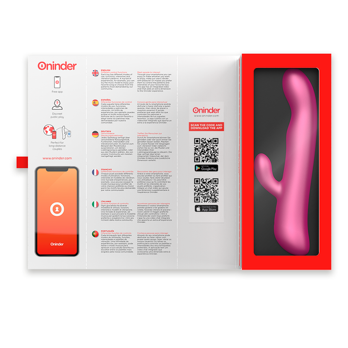 Oninder - Oslo Vibración Y Rotación Rosa - Aplicación Gratuita
