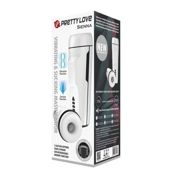 Masturbador  Sienna Masculino Con Vibración, Voz Sex Talk Y Succión