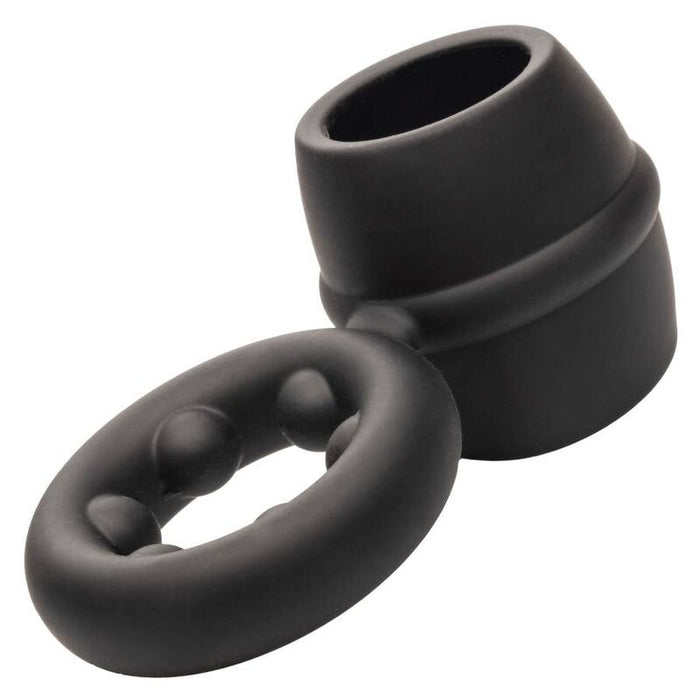 Funda Para El Pene California Exotics Alpha Dual Magnum Ring Negro