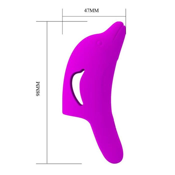 Pretty Love - Delphini Poderoso Estimulador De Dedo Morado