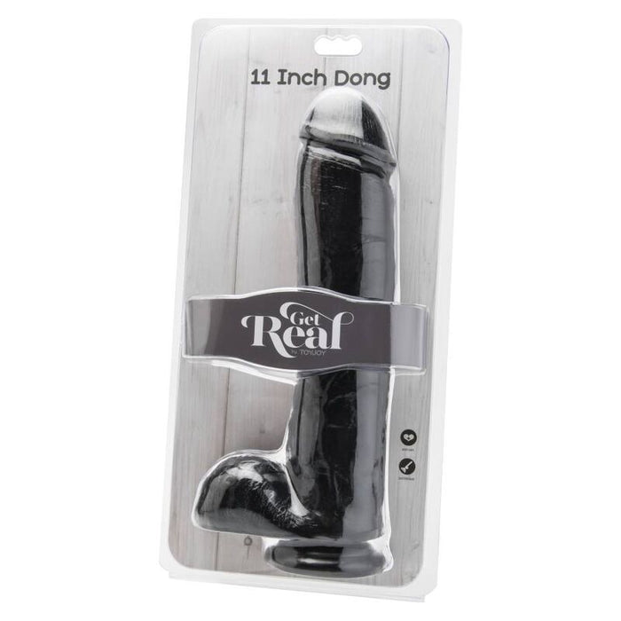 Get Real - Dildo 28 Cm Con Testiculos Negro