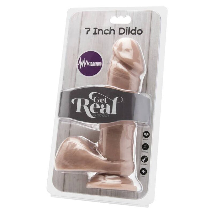 Get Real - Dildo 18 Cm Con Testiculos Vibrador Natural