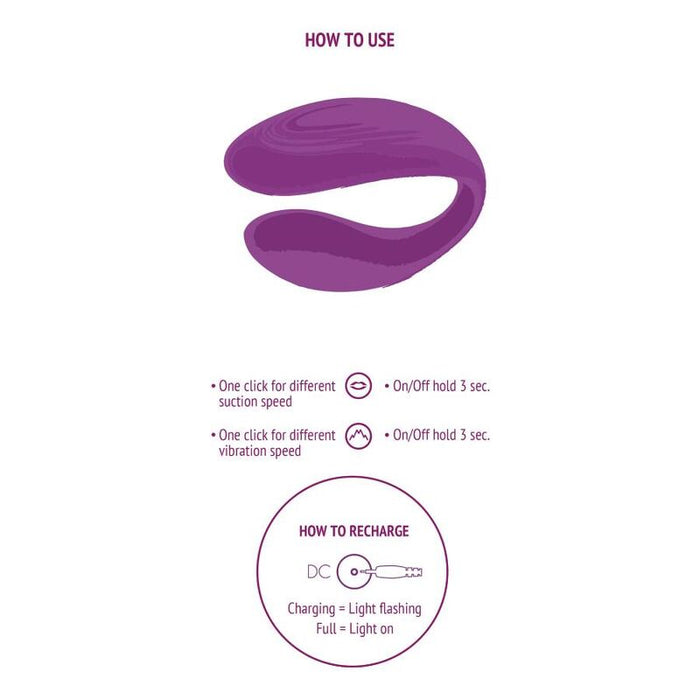 Xocoon - Bound Love Vibrador Para Parejas Morado