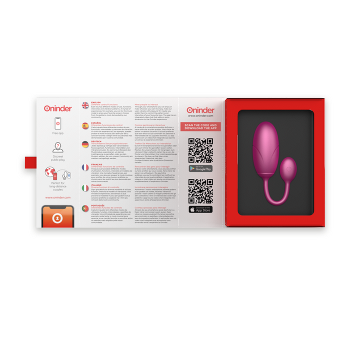 Oninder - Tokyo Huevo Vibrador Rosa 7.5 X 3.2 Cm - App Gratuita