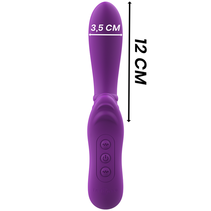 Intense - Harry Vibrador Flexible Con Lengua Morado