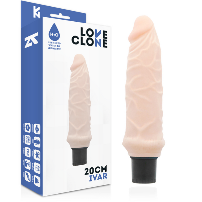 Loveclone - Ivar Self Lubrication Vibrador 20 Cm -O- 3.7 Cm
