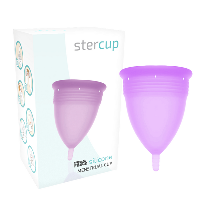 Stercup - Copa Menstrual Fda Silicona Lila - Talla L