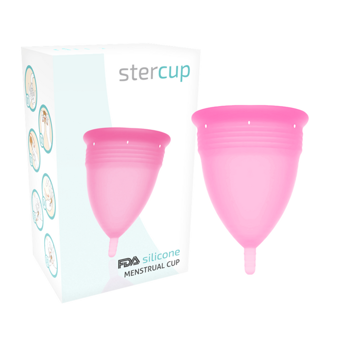 Stercup - Copa Menstrual Fda Silicona Rosa - Talla L