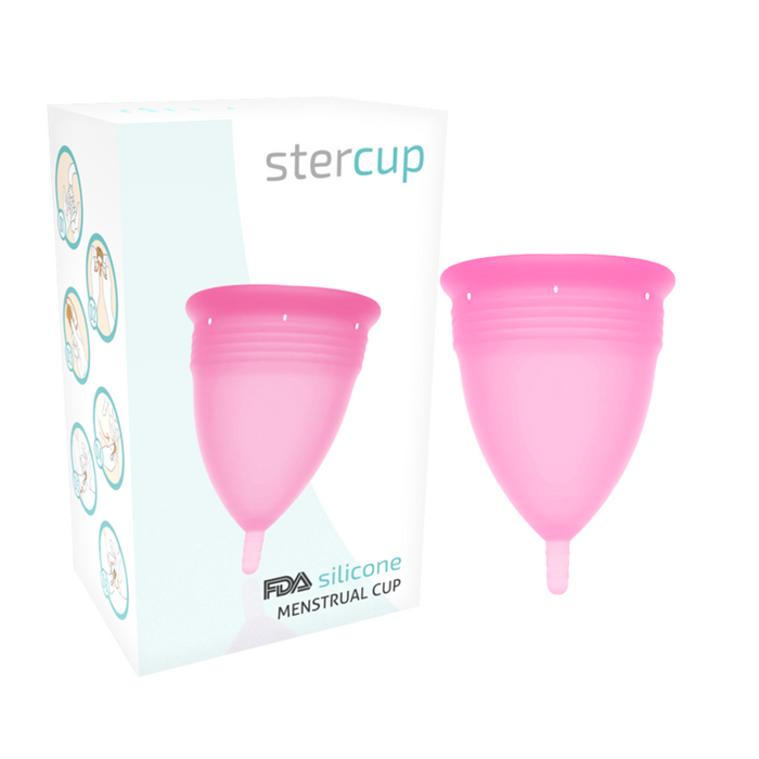 Stercup - Copa Menstrual Fda Silicona Rosa - Talla S