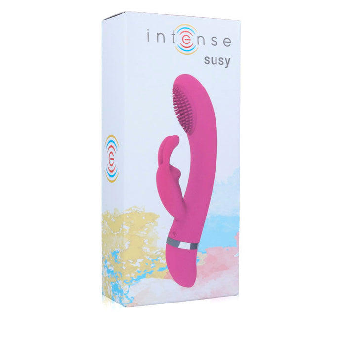 Intense - Susy Vibrador Oscilante Silicon Rabbit Rosa