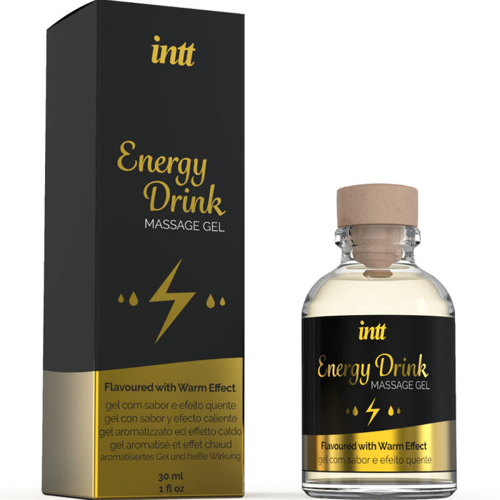 Intt Massage & Oral Sex - Gel De Masaje Con Sabor A Bebida Energetíca Y Efecto Calor