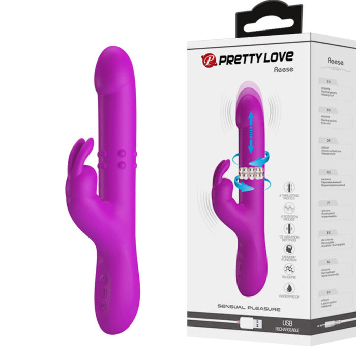 Pretty Love - Reese Vibrador Con Rotación Morado
